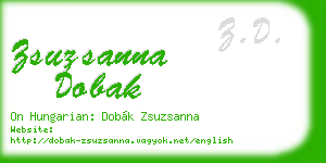 zsuzsanna dobak business card
